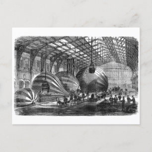 Werkstatt für die Herstellung von Briefballons Postkarte