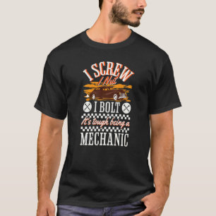 Werkstatt I Schraube I Mutter I Bolzen Mechaniker T-Shirt