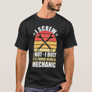 Werkstatt I Schraube I Mutter I Bolzen Mechaniker T-Shirt