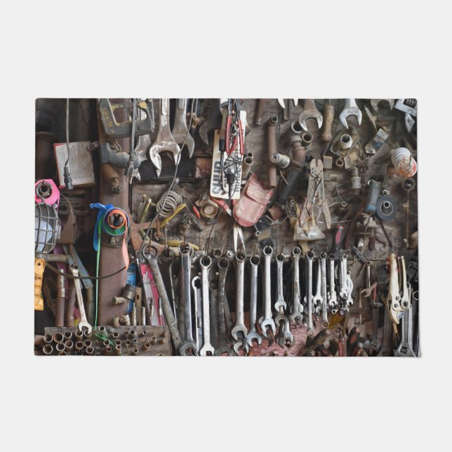 Werkstatt-Werkzeug-Anzeige Fußmatte (Vorderseite)