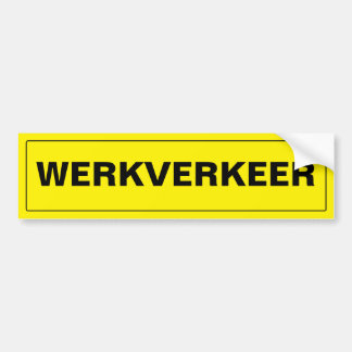 WERKVERKEER AUTOAUFKLEBER