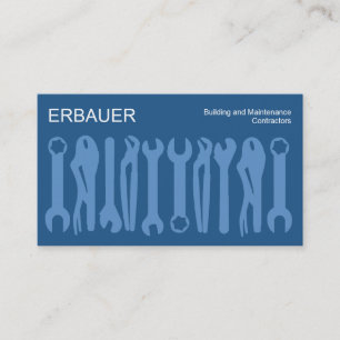 Werkzeuge des Handels - Shades of Blue Visitenkarte