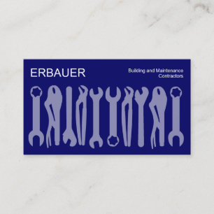 Werkzeuge des Handels - Shades of Blue Visitenkarte
