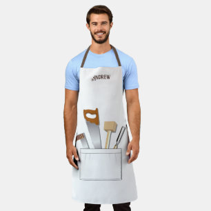 Werkzeugen des Zimmermanns Spaß Carpentry Holzbear Schürze
