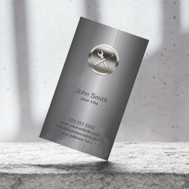 Werkzeuglösung Metal Handyman Klempner Visitenkarte (Von Creator hochgeladen)