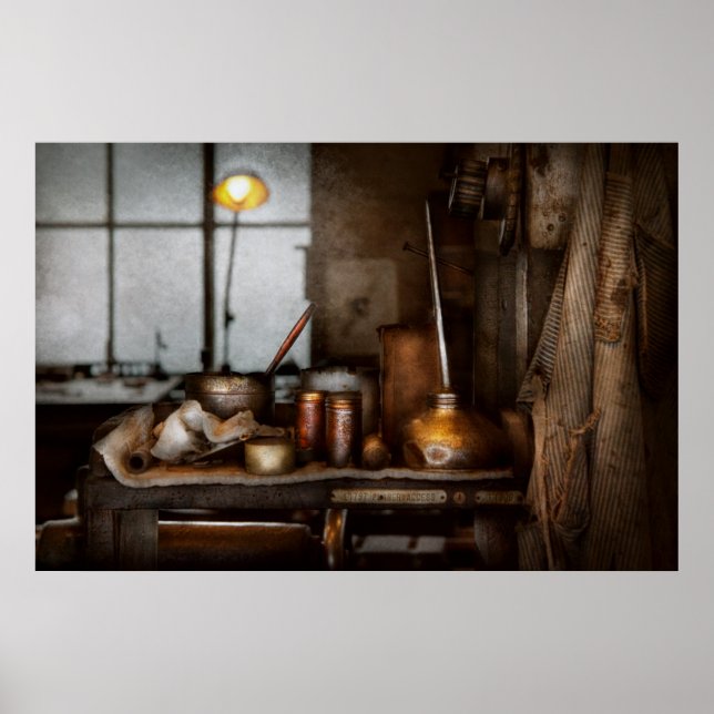 Werkzeugmaschine - Got Öl Poster (Vorne)