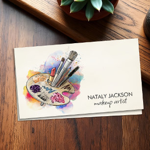 Werkzeugpalette für Makeup Visitenkarte