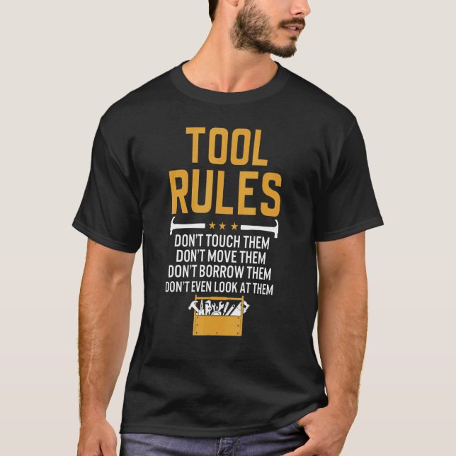 Werkzeugregeln   Handyman T-Shirt (Vorderseite)