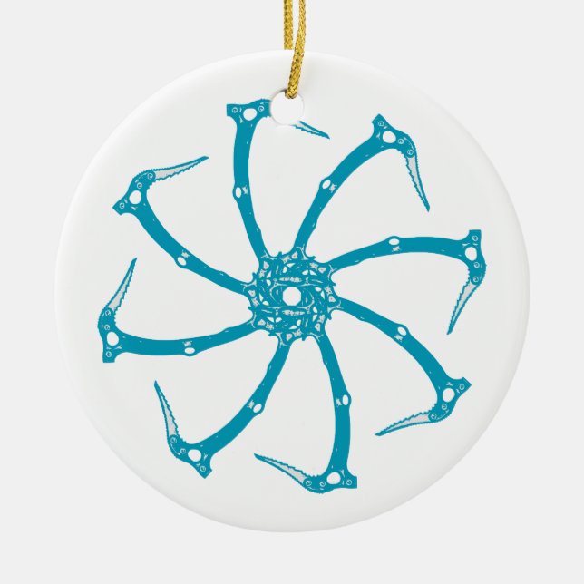 Werkzeugspindel Keramik Ornament (Vorne)