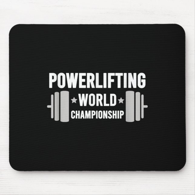 Werlifter Motivational Gym Werlifting World Chamon Mousepad (Vorne)
