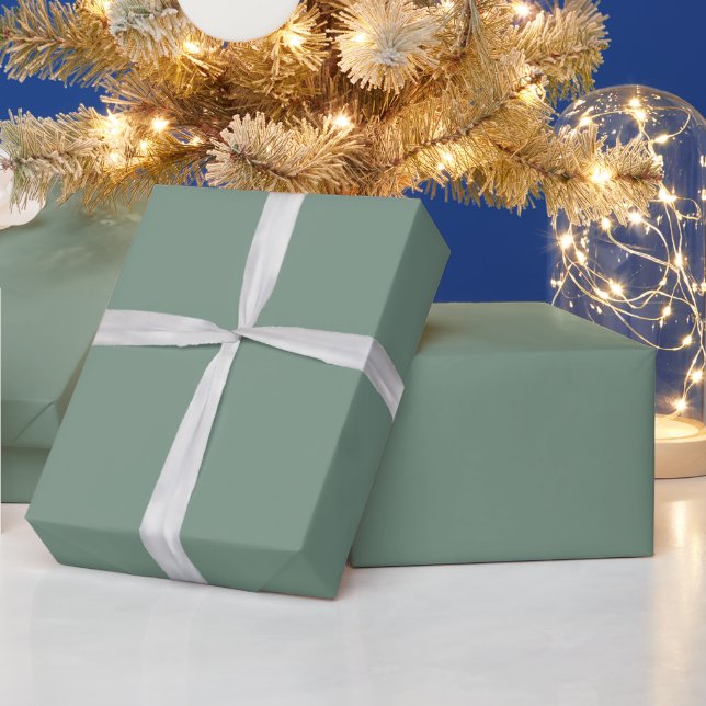 Wermut gedämpfte Einzelfarbe. Geschenkpapier (Feiertage)
