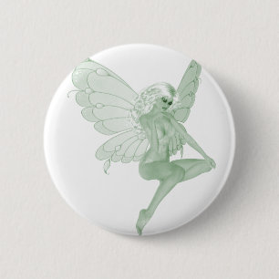 Wermut-Kunst-Unterzeichnungs-Grün-Fee 1A Button