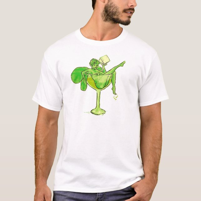 Wermut-Mädchen im Glas (kein Text) T-Shirt (Vorderseite)