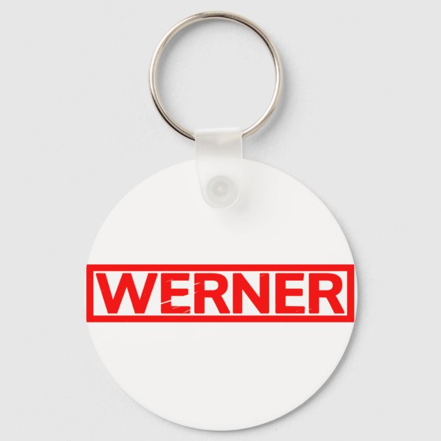 Werner Briefmarke Schlüsselanhänger (Vorderseite)
