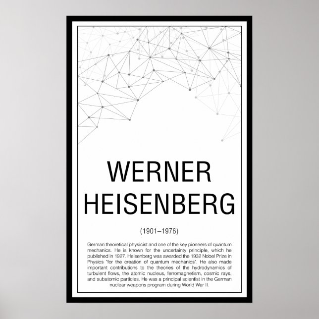 Werner Heisenberg Poster (Vorne)