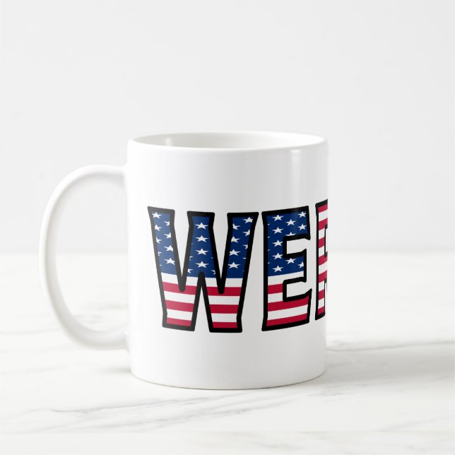 Werner Name Vorname USA styled Tasse Kaffeetasse (Links)