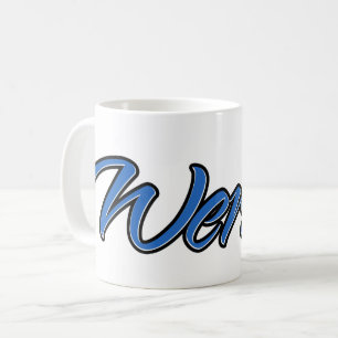 Werner Vorname Name blue Tasse Kaffeetasse