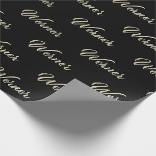 Werner Vorname Name edles Geschenkpapier Papier