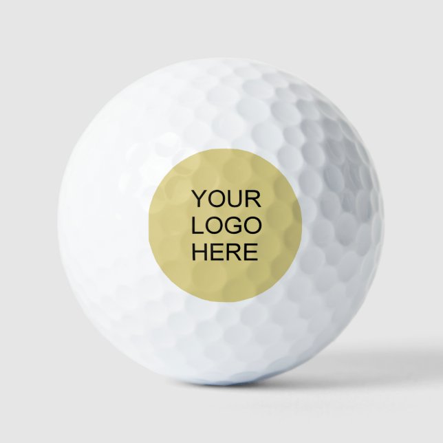 Wert 12er-Pack Benutzerdefiniertes Geschäft-Logo W Golfball (Vorderseite)