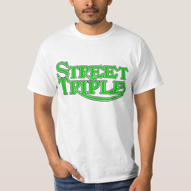 Wert-Straßen-Dreiergruppen-T - Shirt (Vorderseite)