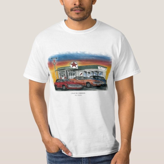 Wert-T - Shirt - Cruis'in Camaros (Vorderseite)