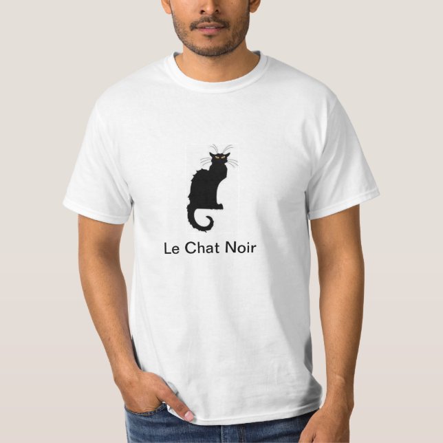 Wert-T - Shirt Le Chat Noir - Größe L (Vorderseite)
