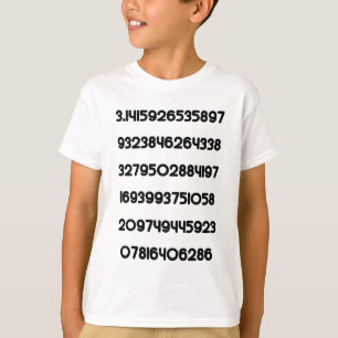 Wert von mathematische Konstante π T-Shirt