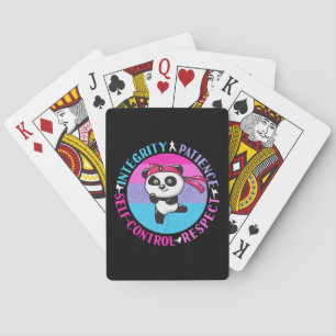 Werte für Kampfkunst - Girly Karate Mindset Spielkarten