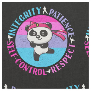 Werte für Kampfkunst - Girly Karate Mindset Stoff