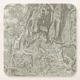 Wertigkeit Rechteckiger Pappuntersetzer