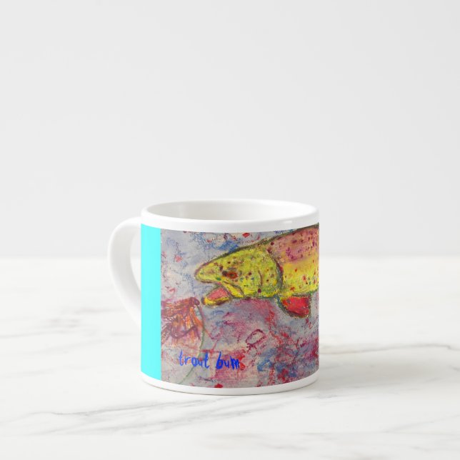 wertloskunst der Forelle Espressotasse (Vorderseite Links)