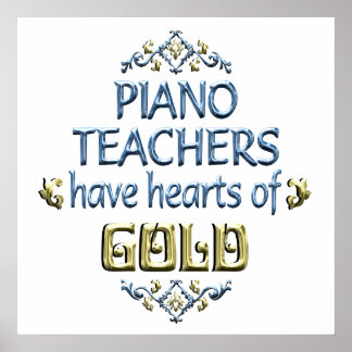 Wertschätzung des Klavierlehrers Poster