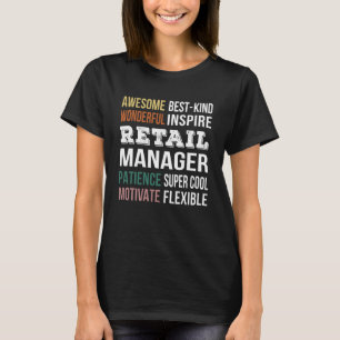 Wertschätzung für den Retail Manager T-Shirt