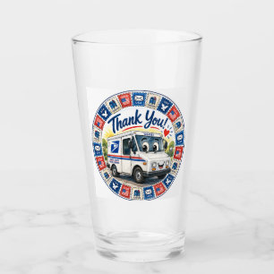 Wertschätzung für Postmitarbeiter Glas