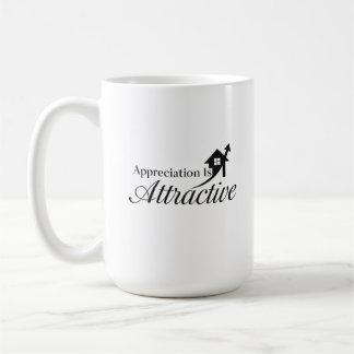 Wertschätzung ist attraktiv groß kaffeetasse