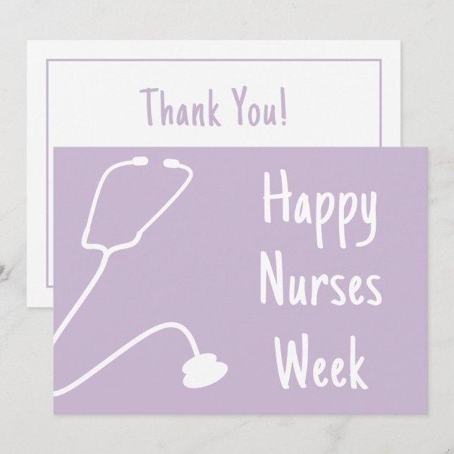 Wertsteigerung nach individuellem Happy Nurses Wee Dankeskarte (Vorne/Hinten)