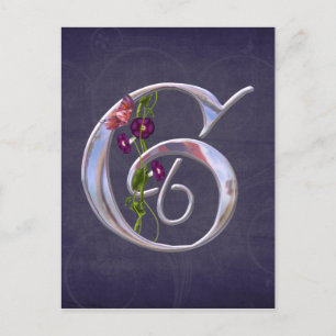 Wertvoll Butterfly Initial G Postkarte