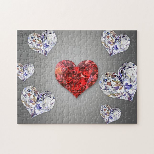 Wertvoll Diamond Elegant Hearts (Horizontal)