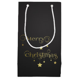 Wertvoll Gold Frohe Weihnachtsstars Kleine Geschenktüte