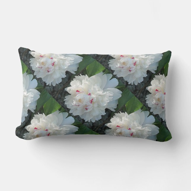 Wertvoll Peony Lumbar Pillow Lendenkissen (Vorderseite)