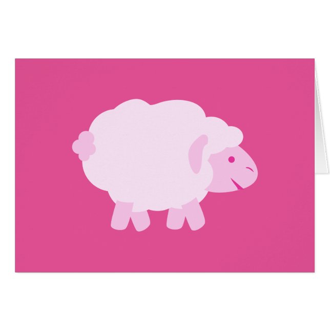 Wertvoll Pink Little Lamm (Vorderseite (Horizontal))
