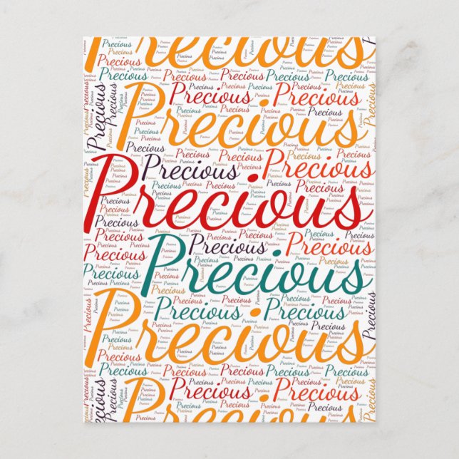 Wertvoll Postkarte (Vorderseite)