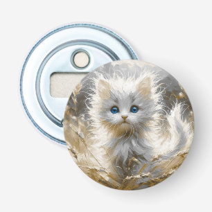 Wertvoll White Kitten Flaschenöffner