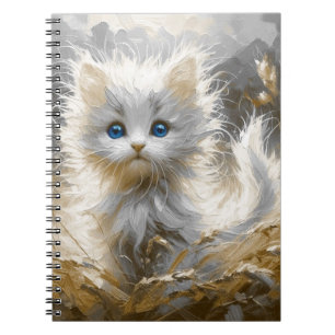 Wertvoll White Kitten Notizblock