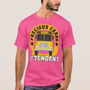 Wertvolle Frachtschüler mit gelbem Schulbus T-Shirt
