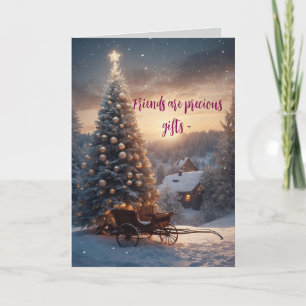 WERTVOLLE FRIEND-CHRISTMAS-KARTE DANKESKARTE