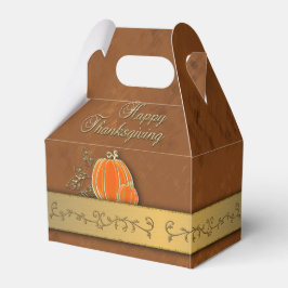 Wertvolle Gold Erntedank Pumpkin-Blätter Geschenkschachtel