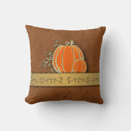 Wertvolle Gold Erntedank Pumpkin-Blätter Kissen