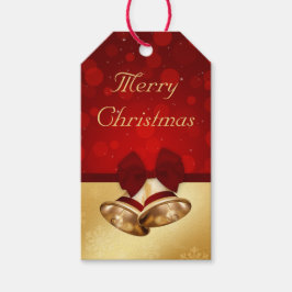 Wertvolle goldene Weihnachtsglocken Geschenkanhänger