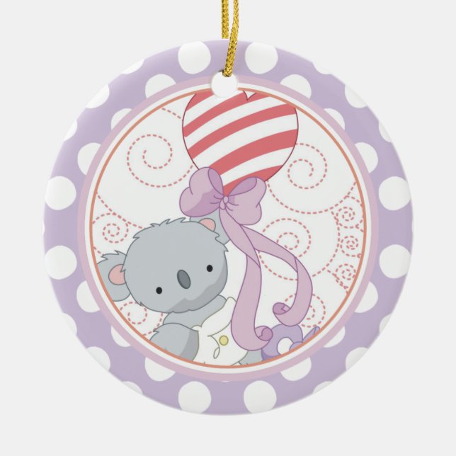 Wertvolle koala Baby's First Christmas Ornament (Vorne)